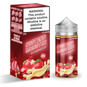 Custard Monster Strawberry Custard 100ml Vape Juice - 3MG