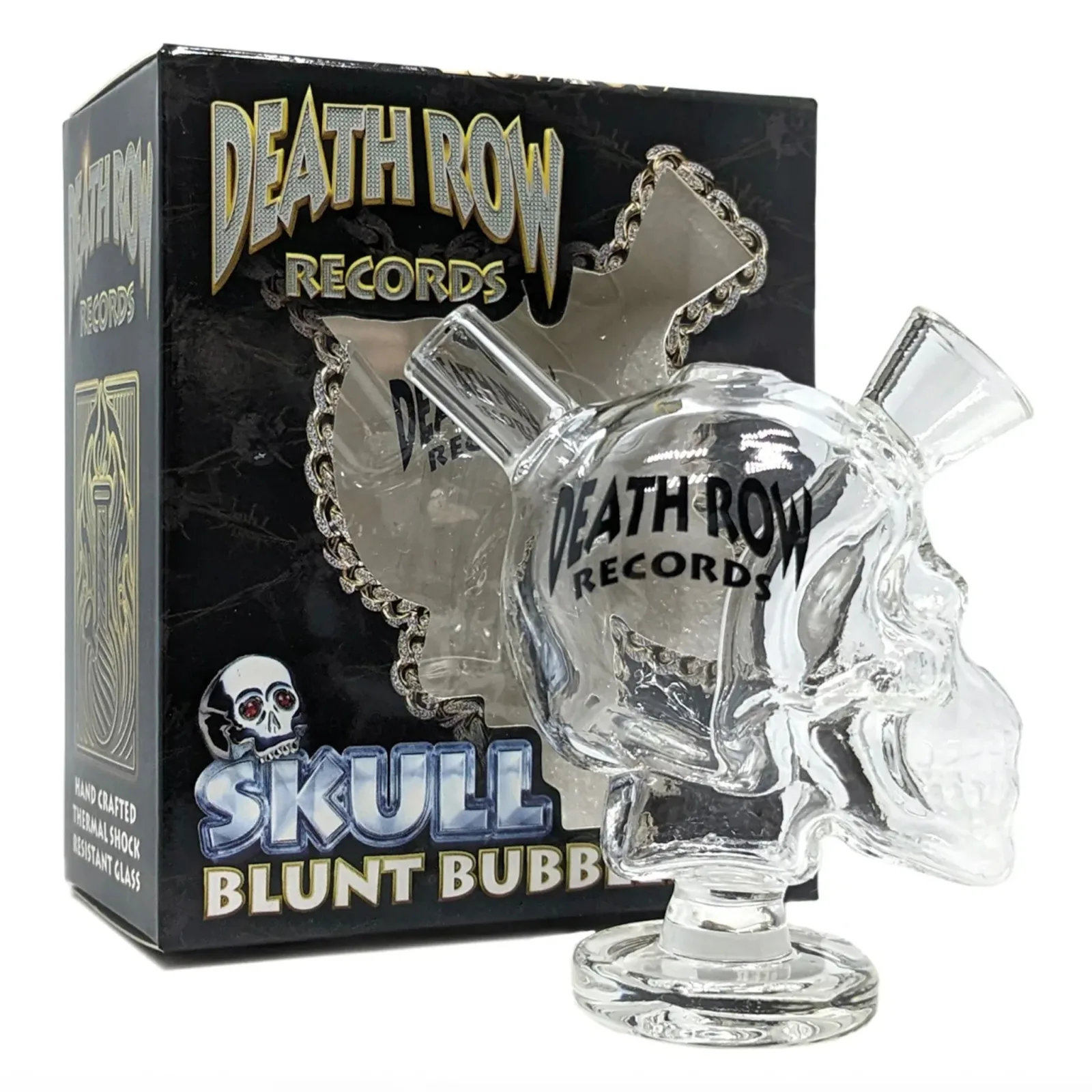 Death Row Records Skull Blunt Bubbler - 3in - Image 2