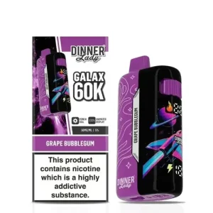 Dinner Lady GALAX 60K Disposable Vape (5%, 60000 Puffs) - Grape Bubblegum