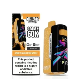 Dinner Lady GALAX 60K Disposable Vape (5%, 60000 Puffs) - Sour Mango Pineapple
