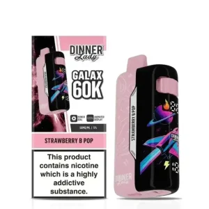 Dinner Lady GALAX 60K Disposable Vape (5%, 60000 Puffs) - Strawberry B Pop