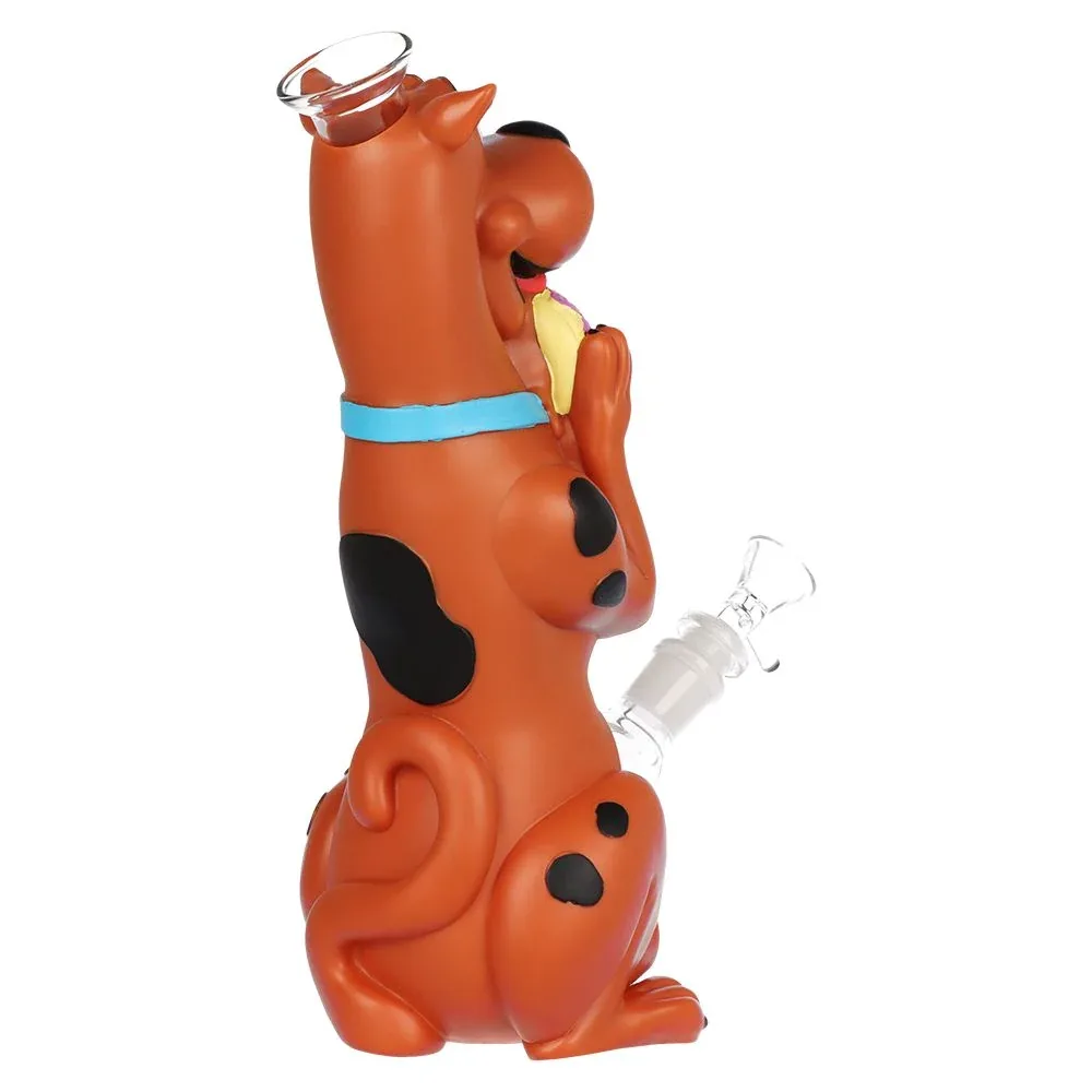Doggie Snacks Glass & Vinyl Water Pipe - 10.75" / 14mm F - Image 2