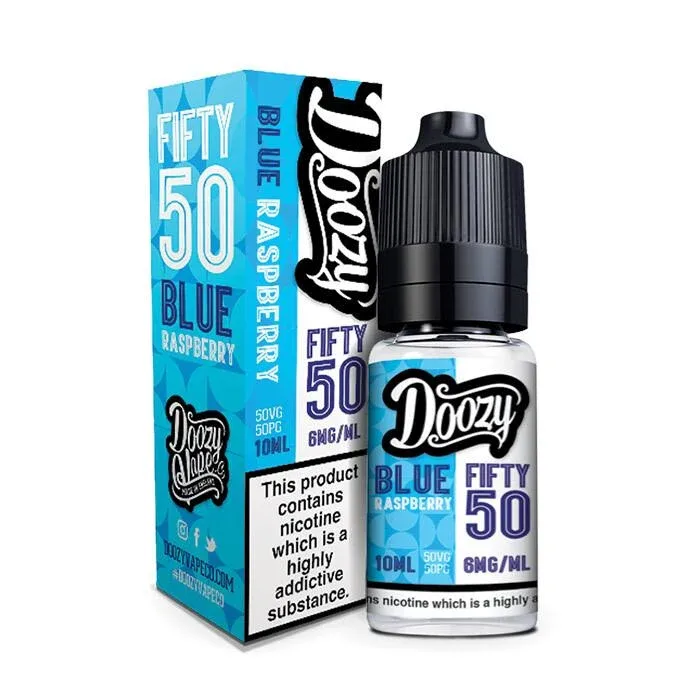 Doozy Vape Blue Raspberry Fifty 50 10ml E-Liquid