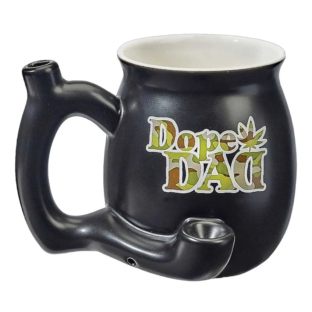 DOPE DAD ON BLACK CHUBBY PREMIUM ROAST & TOAST PIPE MUG - Image 2