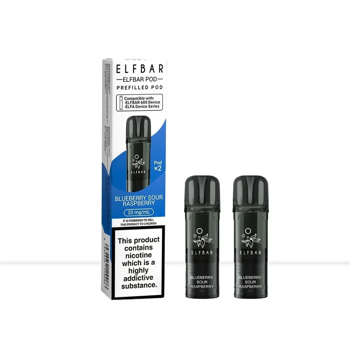 Elf Bar 600 Blueberry Sour Raspberry Prefilled Vape Pods