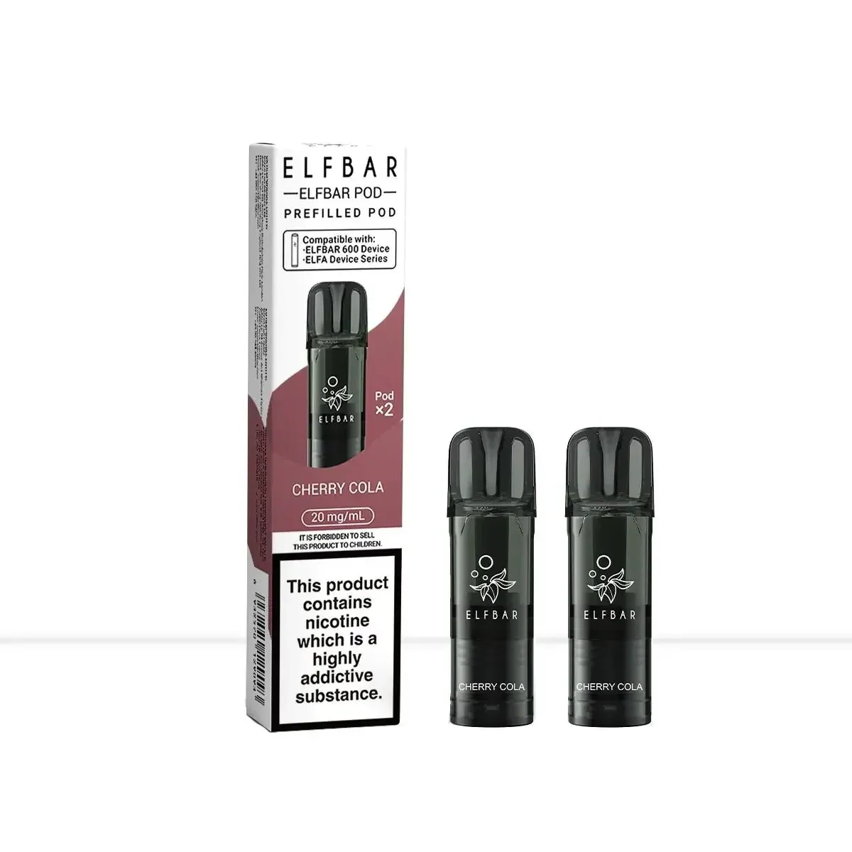 Elf Bar 600 Cherry Cola Prefilled Vape Pods