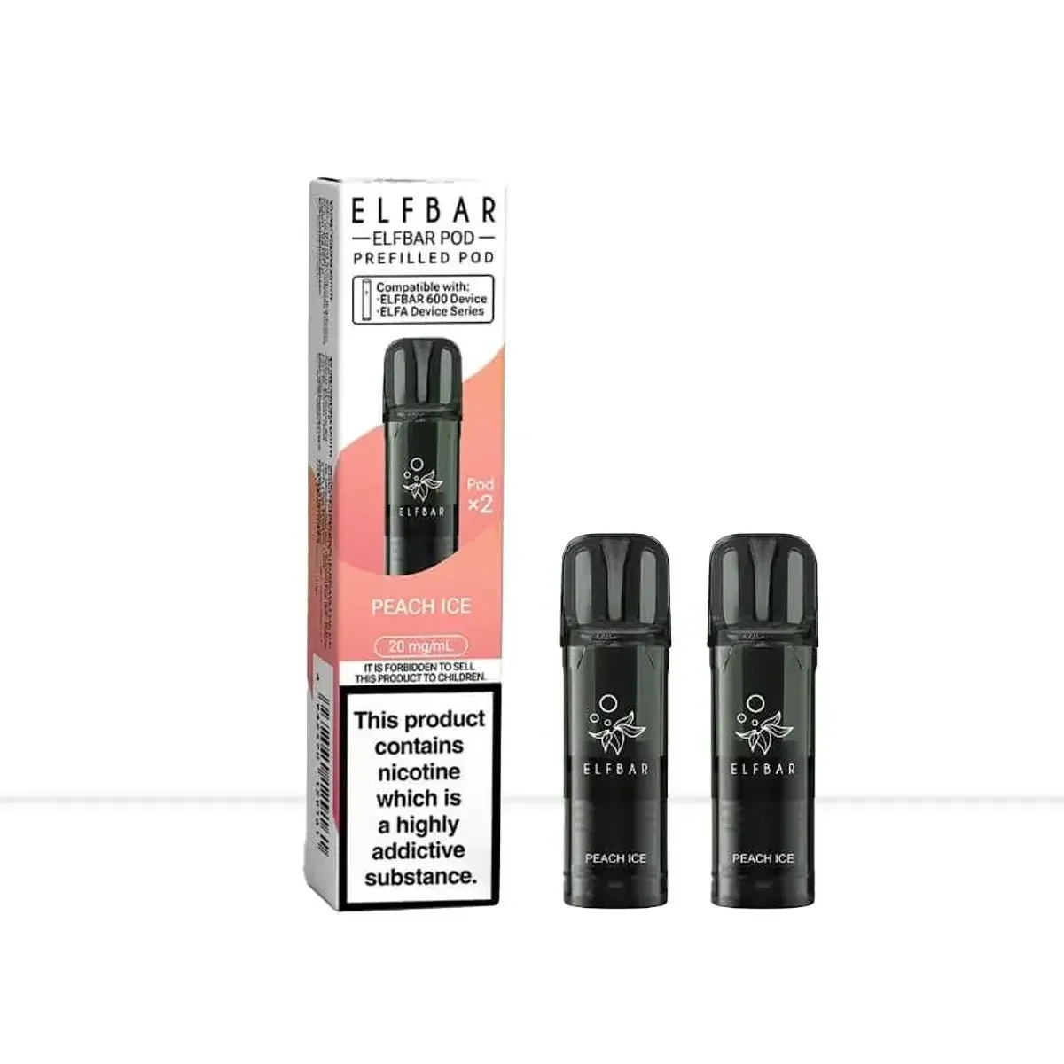 Elf Bar 600 Peach Ice Prefilled Vape Pods