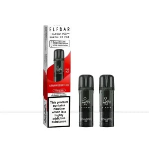 Elf Bar 600 Strawberry Ice Prefilled Vape Pods
