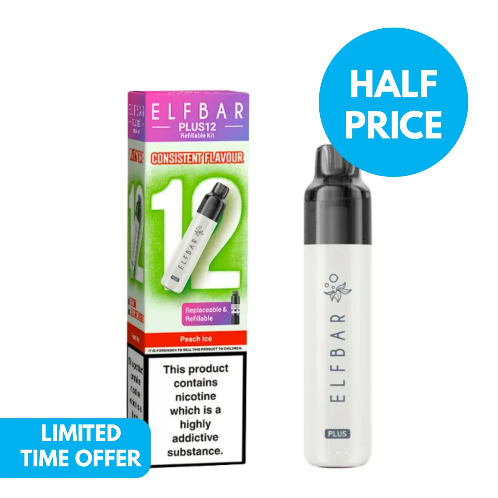 Elf Bar Plus 12 Prefilled Pod Vape Kit