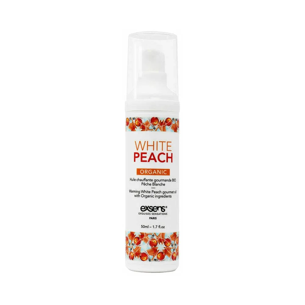 Exsens Warming Massage Oil White Peach 1.7 oz. - Image 2