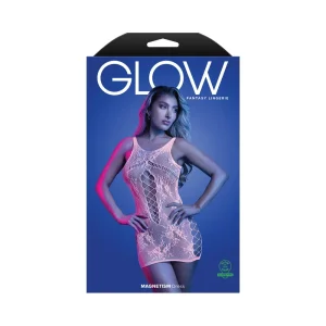 Fantasy Lingerie Glow Magnetism Glow-in-the-Dark Lace Knit Dress O/S