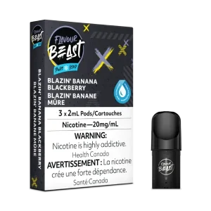 Flavour Beast Blazin' Banana Blackberry Iced 3/Pk