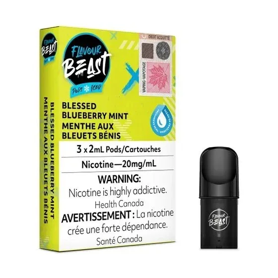 Flavour Beast Blessed Blueberry Mint 3/Pk