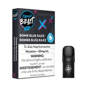 Flavour Beast Bomb Blue Razz 3/Pk