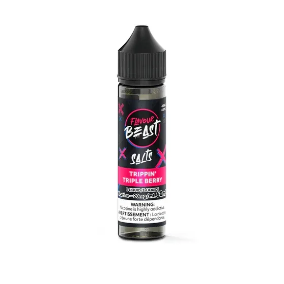 Flavour Beast E-Liquid 60mL Salts - Trippin' Triple Berry