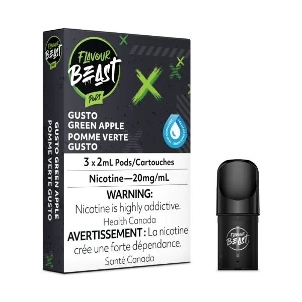 Flavour Beast Gusto Green Apple 3/Pk