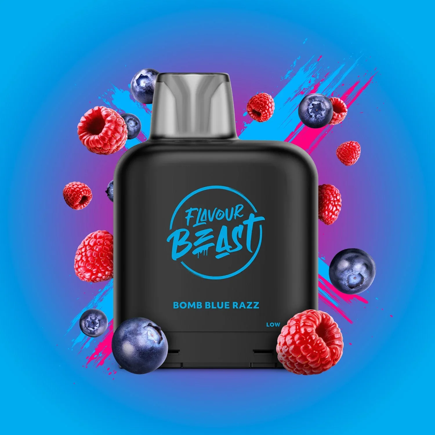 Flavour Beast Level X Bomb Blue Razz 50k
