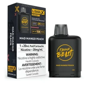 Flavour Beast Level X Pods Mad Mango Peach 7000