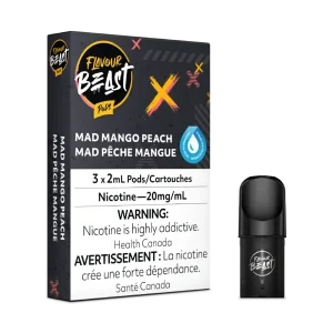 Flavour Beast Mad Mango Peach 3/Pk