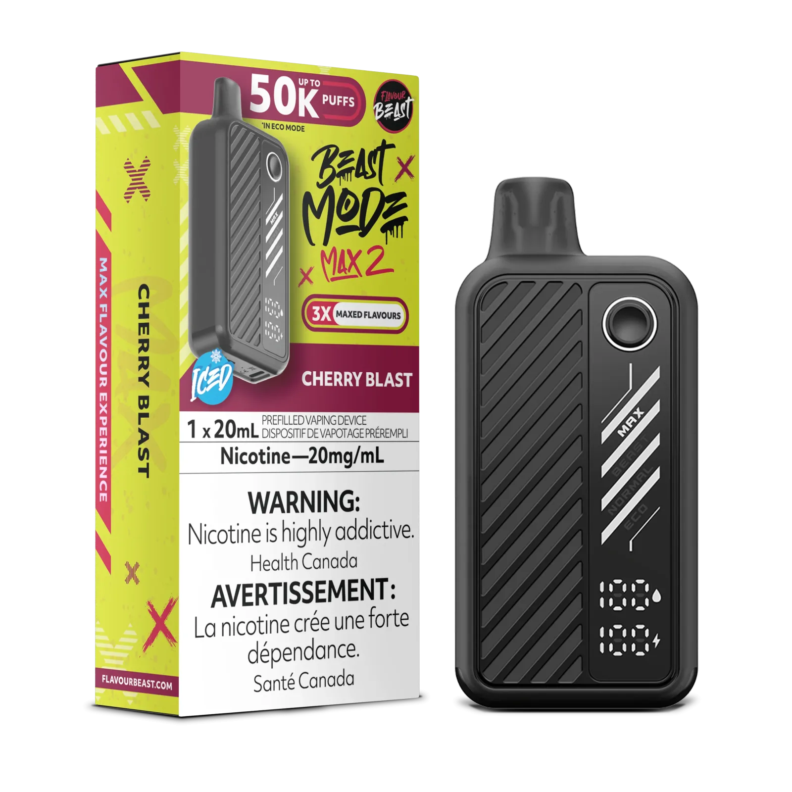 Flavour Beast Mode Max 2 Cherry Blast 50k