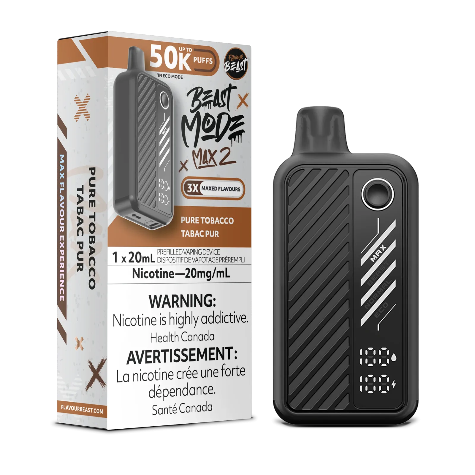 Flavour Beast Mode Max 2 Pure Tobacco 50k