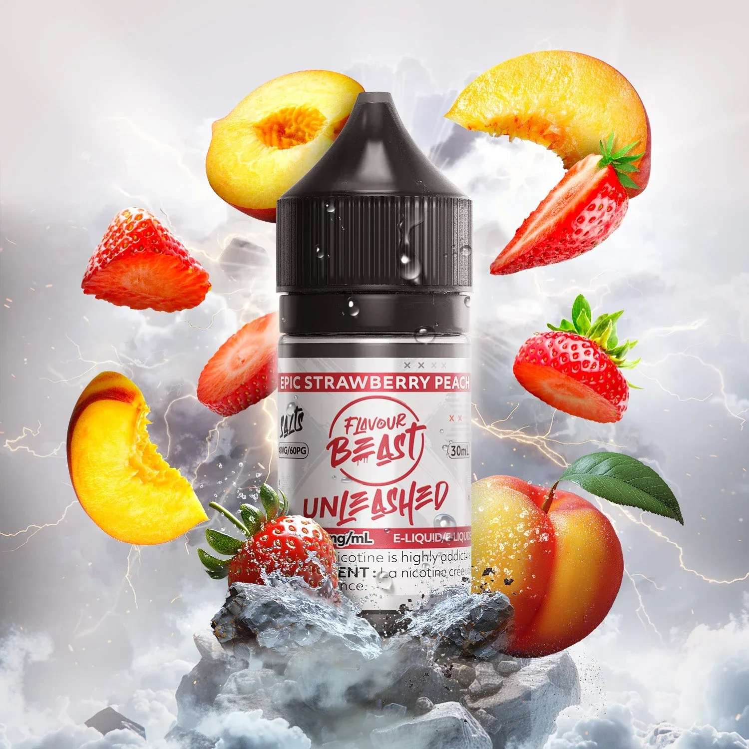 Flavour Beast Salts Unleashed Epic 20mg strawberry peach 30ml