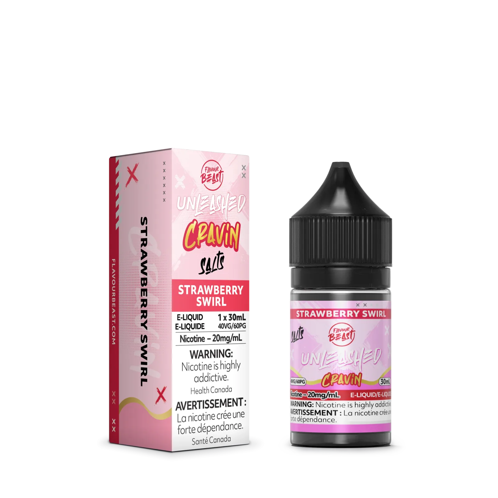 Flavour Beast Unleashed Cravin Strawberry Swirl 20mg 30ml