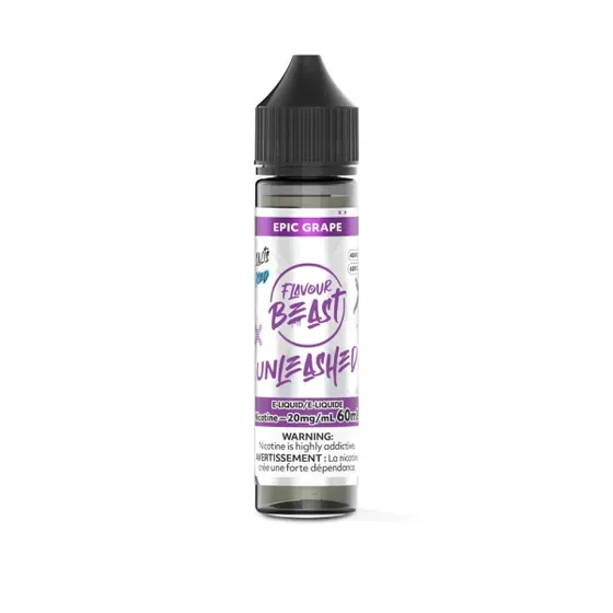 Flavour Beast Unleashed E-Liquid 60mL Salts - Epic Grape Iced