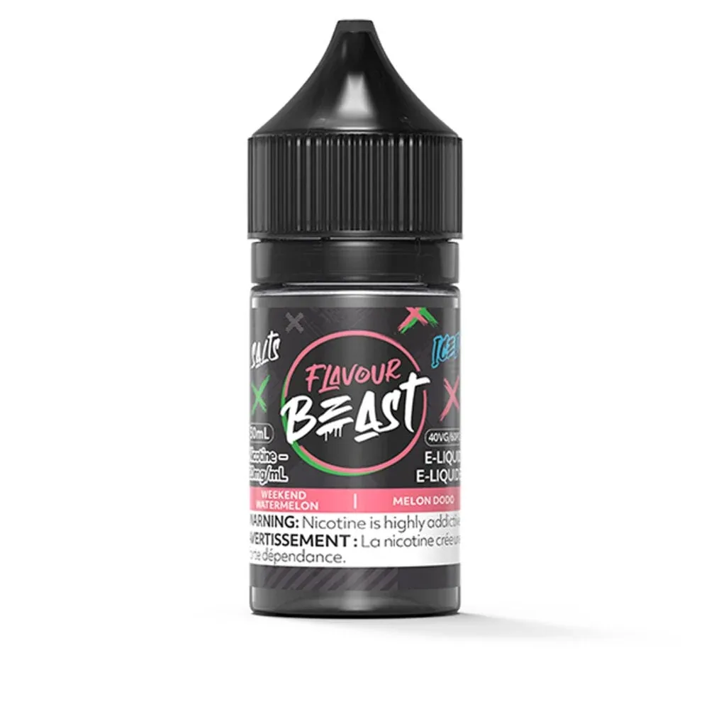 Flavour Beast Weekend Watermelon Iced 30ml Nicotine Salt eLiquids