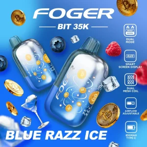 Foger Bit 35K Disposable Vape (5%, 35000 Puffs) - Blue Razz Ice