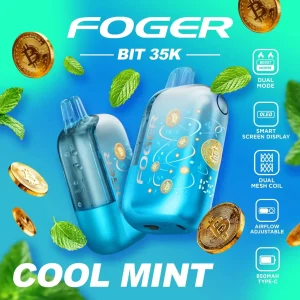 Foger Bit 35K Disposable Vape (5%, 35000 Puffs) - Cool Mint - $18