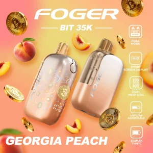 Foger Bit 35K Disposable Vape (5%, 35000 Puffs) - Georgia Peach