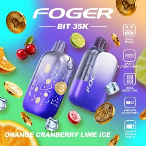Foger Bit 35K Disposable Vape (5%, 35000 Puffs) - Orange Cranberry Lime Ice