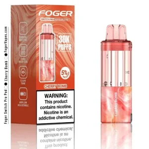 Foger Switch Pro 30K Disposable Pod (Requires Vape for Use) - Cherry Bomb (Pod)'