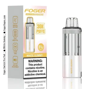 Foger Switch Pro 30K Disposable Pod (Requires Vape for Use) - White Gummy (Pod)'