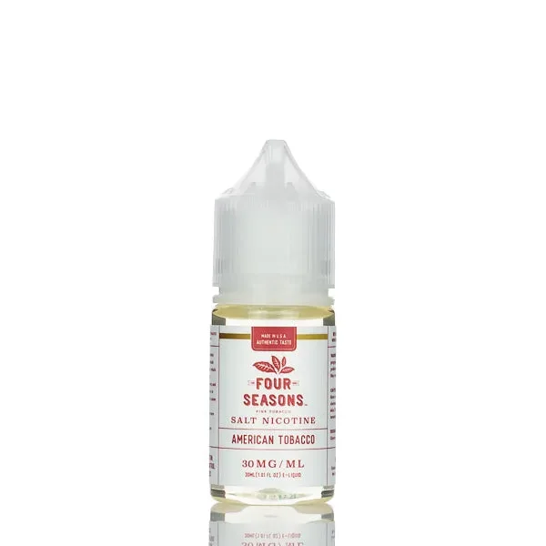 Four Seasons Salt Nicotine – American Tobacco – 30ml - Image 2