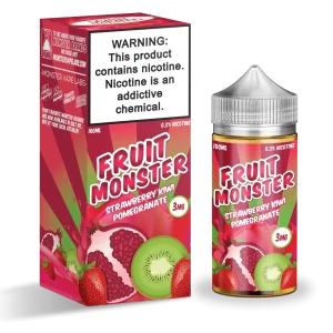 Fruit Monster Strawberry Kiwi Pomegranate 100ml Vape Juice - 6MG