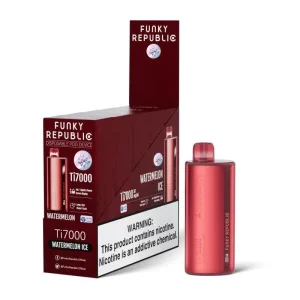 Funky Republic TI7000 7,000 Puff Rechargeable Nicotine Disposable 5pk
