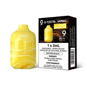 G-Taste Vanko Peach Mango Ice 9k puffs