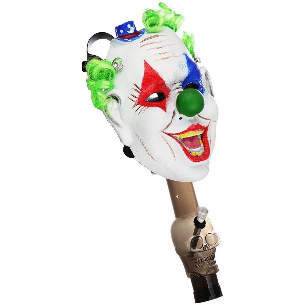 Gas Mask with Acrylic Water Pipe | 8" - Image 2