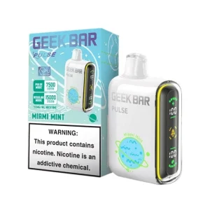 Geek Bar Pulse 15000 Disposable Vape (5%, 15000 Puffs) - Miami Mint'