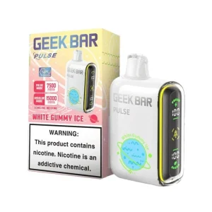 Geek Bar Pulse 15000 Disposable Vape (5%, 15000 Puffs) - White Gummy Ice'