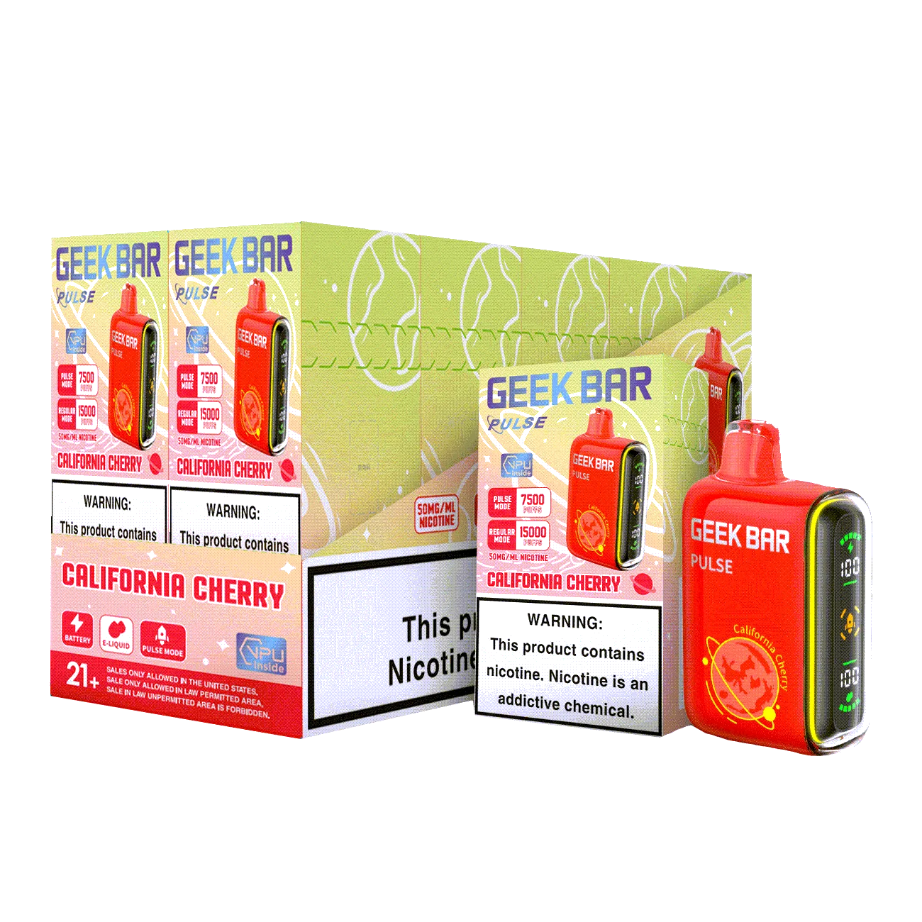 Geek Bar Pulse 15000 Puffs Disposable Vape Device - 6PK