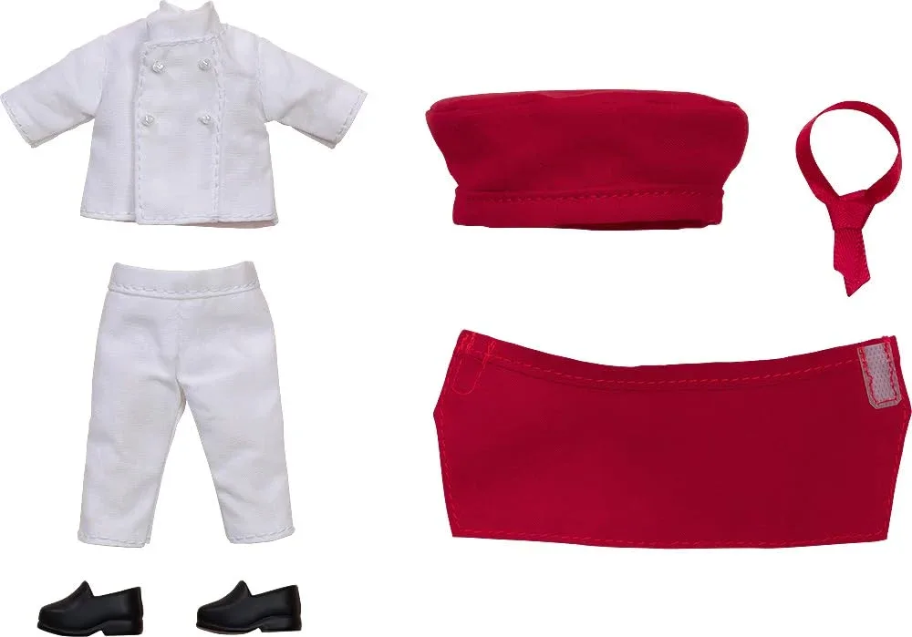 Good Smile Company Nendoroid Doll Work Outfit Set Pastry Chef Red Version