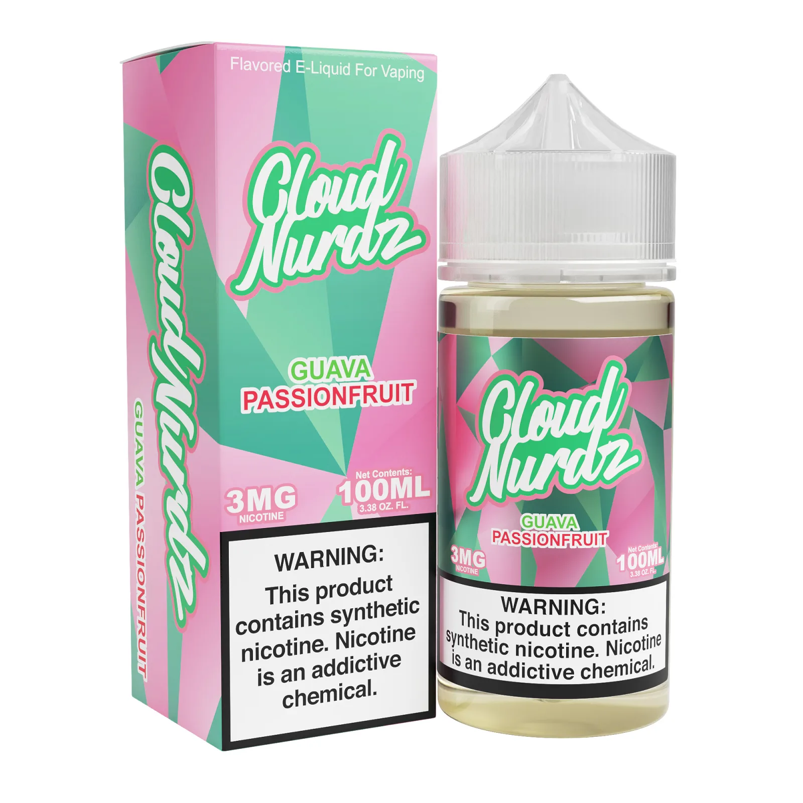 Guava Passionfruit – Cloud Nurdz Freebase – 100mL