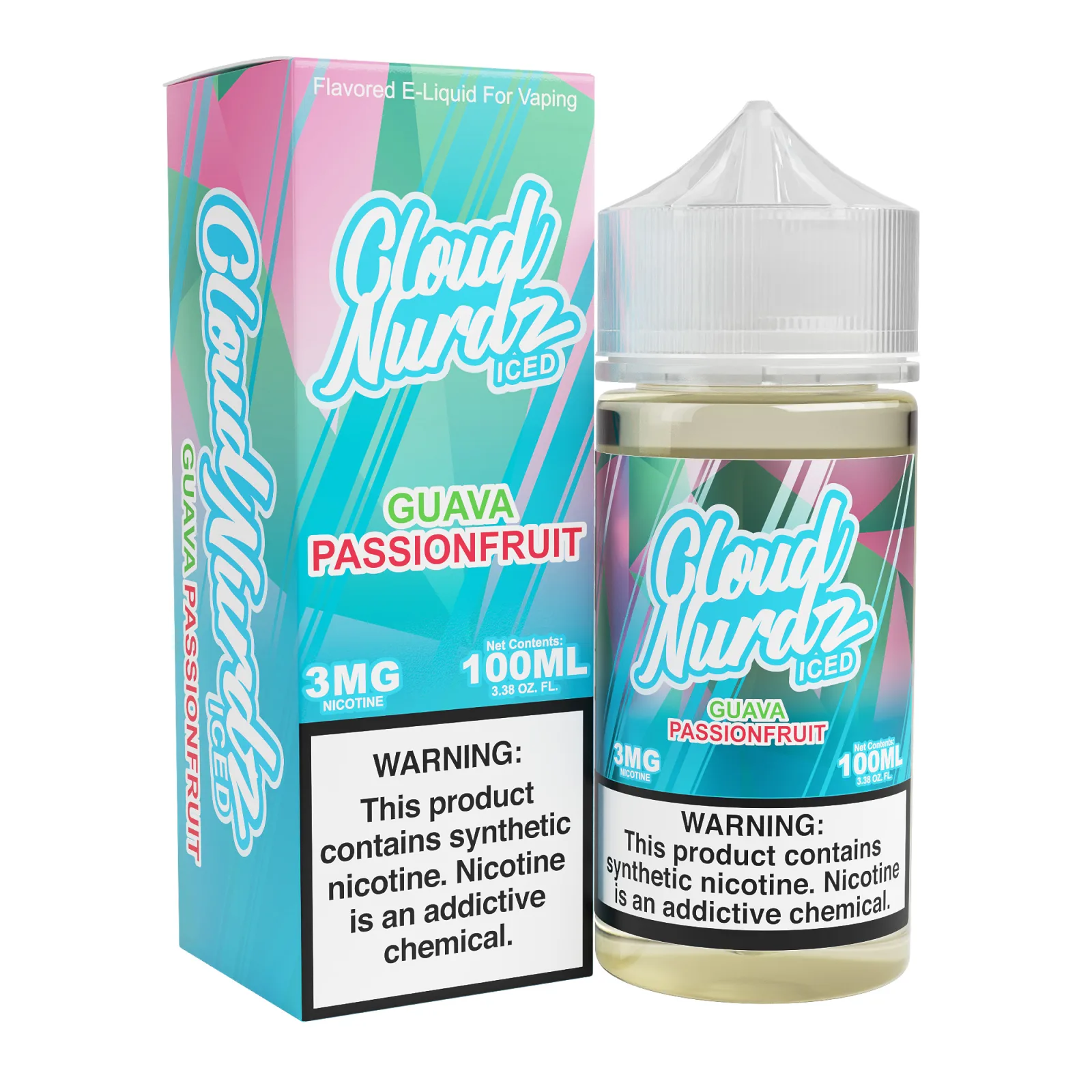 Guava Passionfruit Iced – Cloud Nurdz Freebase – 100mL