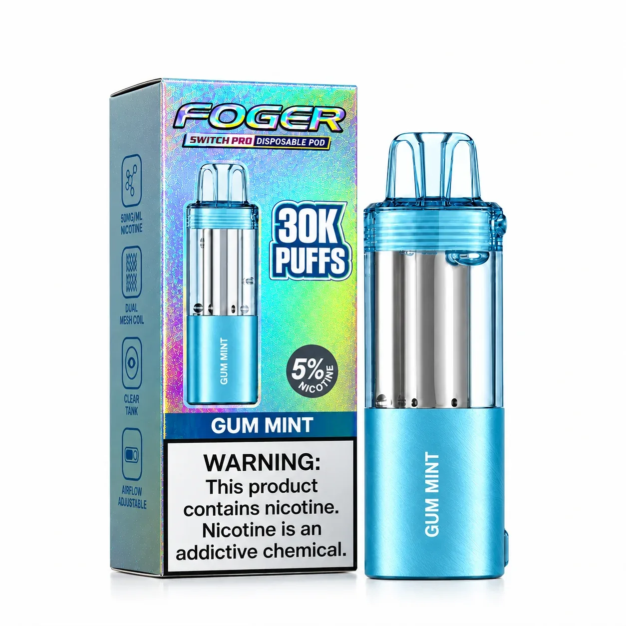 Gum Mint - Foger Switch Pro 30K Disposable Pod