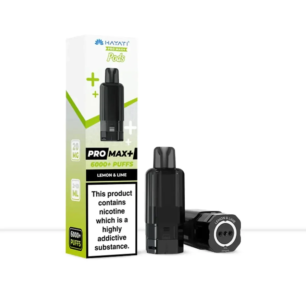 Hayati Pro Max+ Lemon & Lime Prefilled Vape Pods