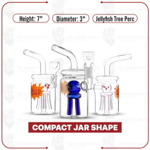 Hemper 7" Jellyfish Jar Bong