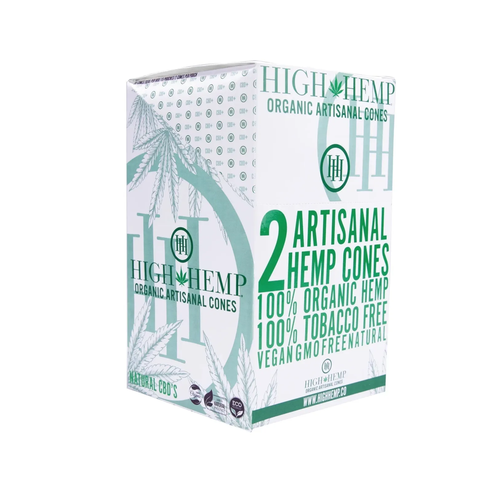 High Hemp Artisanal Wrap Cones 2pk 15ct Box